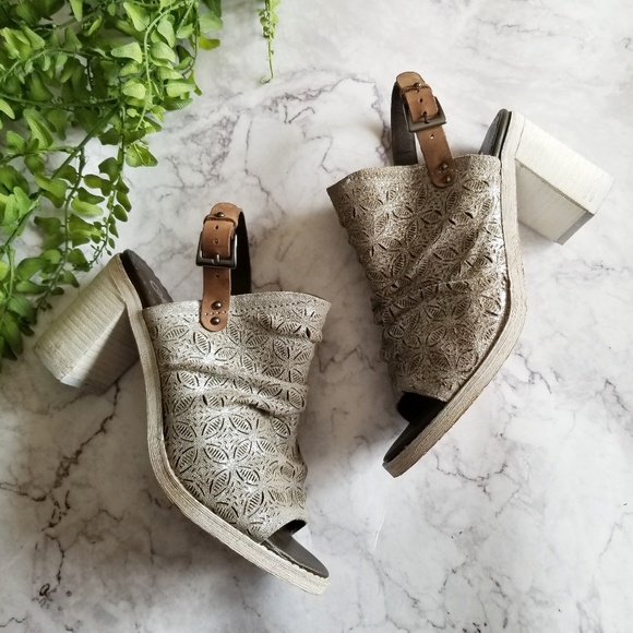 naughty monkey Shoes - Naughty Monkey | Nyxx Open Toe Silver Leather Mule